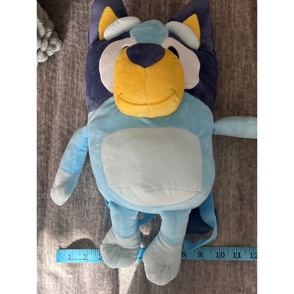 Bluey Plush Backpack Kids Fun Blue Dog Character Bag Accessory Innovations NWT - Picture 6 of 7